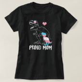 Trans Proud Mam Dinosaur Rex Transgender Pride T-shirt (Design voorkant)