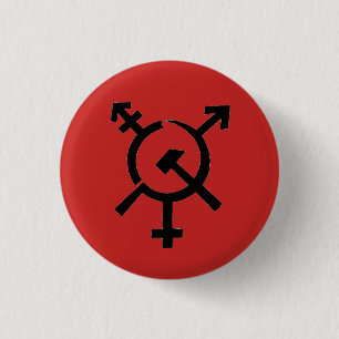 Trans Queer Feministische Communistische Button