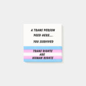 TRANS RECHTEN POST-IT® NOTES (Voorkant)