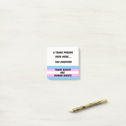 TRANS RECHTEN POST-IT® NOTES (Op bureau)