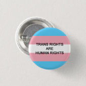 Trans-rechten zijn mensenrechten ronde button 3,2 cm (Voorkant /achterkant)