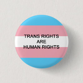 Trans-rechten zijn mensenrechten ronde button 3,2 cm