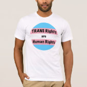 TRANS-rechten zijn mensenrechten T-shirt (Voorkant)