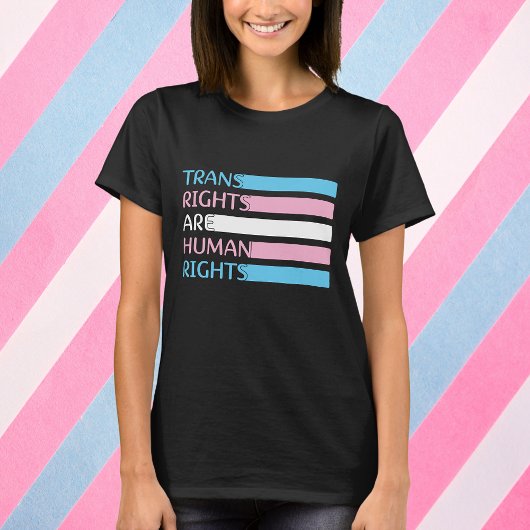 Trans-rechten zijn mensenrechten t-shirt