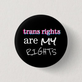 trans-rechten zijn mijn rechtenknop ronde button 3,2 cm