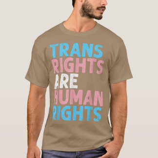Trans-rechts is mensenrechten Funny Transgender Lg T-shirt