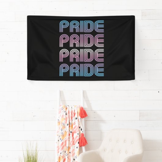 Trans Retro Pride Letters Spandoek (Insitu)