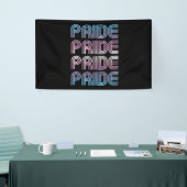 Trans Retro Pride Letters Spandoek (Beurs)