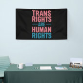Trans Right zijn mensenrechten Transgender Pride Spandoek (Beurs)