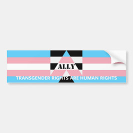 Trans Rights Ally Bumpersticker