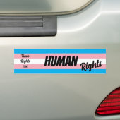Trans Rights Are Human Rights Bumpersticker (Op auto)