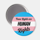 Trans Rights Are Human Rights Magneet (Voorkant / Achterkant)