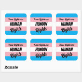 Trans Rights Are Human Rights Vierkante Sticker (Vel)