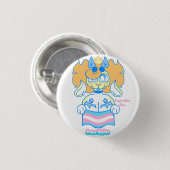 Trans Rights Badge Ronde Button 3,2 Cm (Voorkant /achterkant)