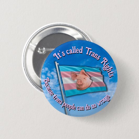 Trans Rights Button (Voorkant /achterkant)
