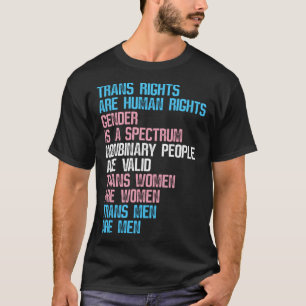 Trans Rights zijn mensenrechten Geslacht is een sp T-shirt