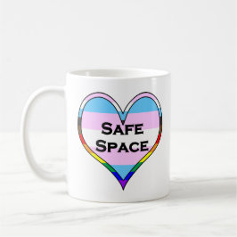 Trans Safe Space Heart Koffiemok