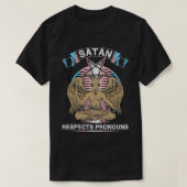 Trans Satan Pronouns, Transeual MTF FTM, Transgend T-shirt (Design voorkant)