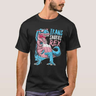 Trans Saurus Rex Allysaurus Dinosaur Transgender L T-shirt