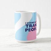 Trans Support 15 oz Mok (Voorkant rechts)