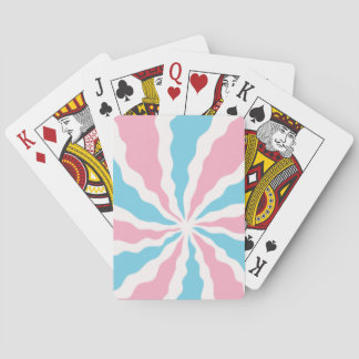 trans swirl style playing cards pokerkaarten