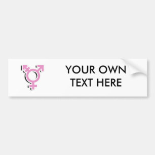 TRANS SYMBOL 3D BUMPERSTICKER