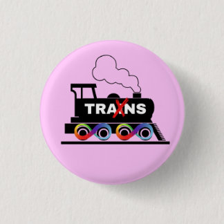 trans-trein ronde button 3,2 cm