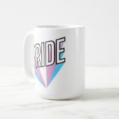 Trans trots barst koffiemok (Voorkant links)