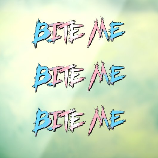 Trans trots bijt me raamsticker (Vel 3)