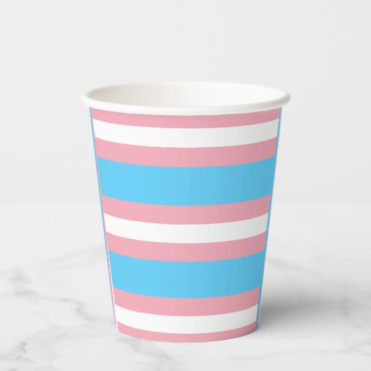 Trans trots! papieren bekers (Achterkant)