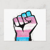 Trans trots vuist briefkaart (Voorkant)
