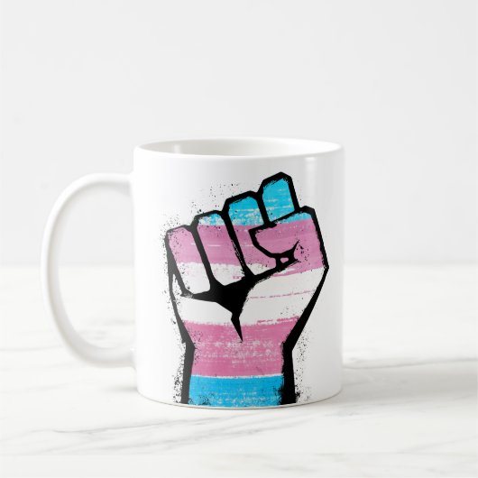 Trans trots vuist koffiemok (Links)