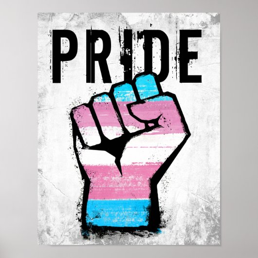 Trans trots vuist poster (Voorkant)
