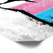 Trans trots vuist poster (Hoek)
