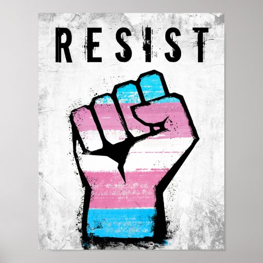 Trans trots vuist poster (Voorkant)