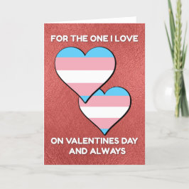 Trans Valentijnsharten Feestdagen Kaart