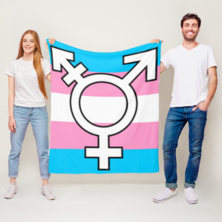 Trans Vlag en Symbool Gifting Gooi Deken