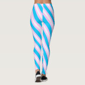 Trans Vlag Kunst Leggings (Achterkant)