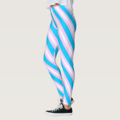Trans Vlag Kunst Leggings (Links)