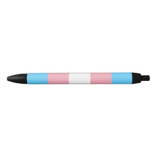 trans vlag op pen