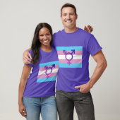 TRANS VLAG ORIGINEEL MET SYMBOOL T-SHIRT (Unisex)