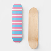 trans vlag patroon op skateboard (Voorkant)