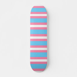 trans vlag patroon op skateboard