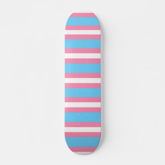 trans vlag patroon op skateboard (Voorkant)
