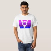 Trans Vlag Uitknip 2 T-shirt (Voorkant volledig)