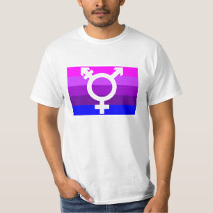 Trans Vlag Uitknip 2 T-shirt