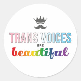 Trans Voices zijn een mooie Sticker