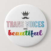 Trans Voices zijn mooie Button (Voorkant)