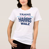 Trans voor Harris Walz Tri-Blend Shirt (Voorkant)