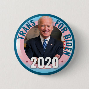 Trans voor Joe Biden 2020 voor de President - Demo Ronde Button 5,7 Cm